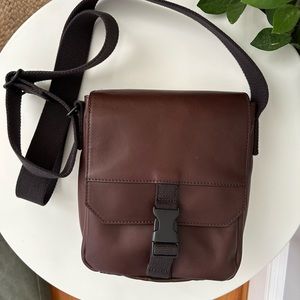 Fossil Weston Courier Brown Leather Bag